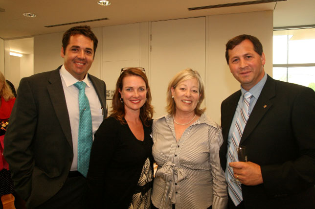 L – R Hayden Sharpe, ACT Convenor -Kylie Kovac, CEO of Family Business Australia - Phillipa Taylor, Richard Sharpe