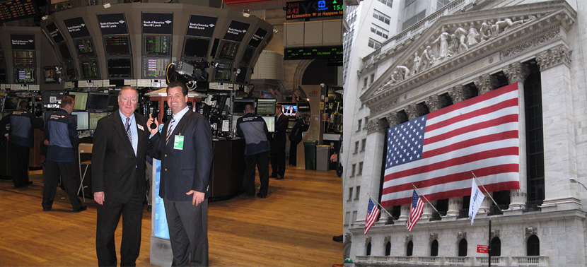 Michael Sharpe gained special access to the floor of the New York Stock Exchange as a guest of markets guru and Wall Street icon Art Cashin, the UBS Financial Services’ director of floor operations at the NYSE.