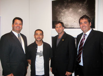 Sharpe Bros-Road works meets art works-Michael Sharpe-Ben Ali Ong-Richard Sharpe-Hayden Sharpe-Gosford